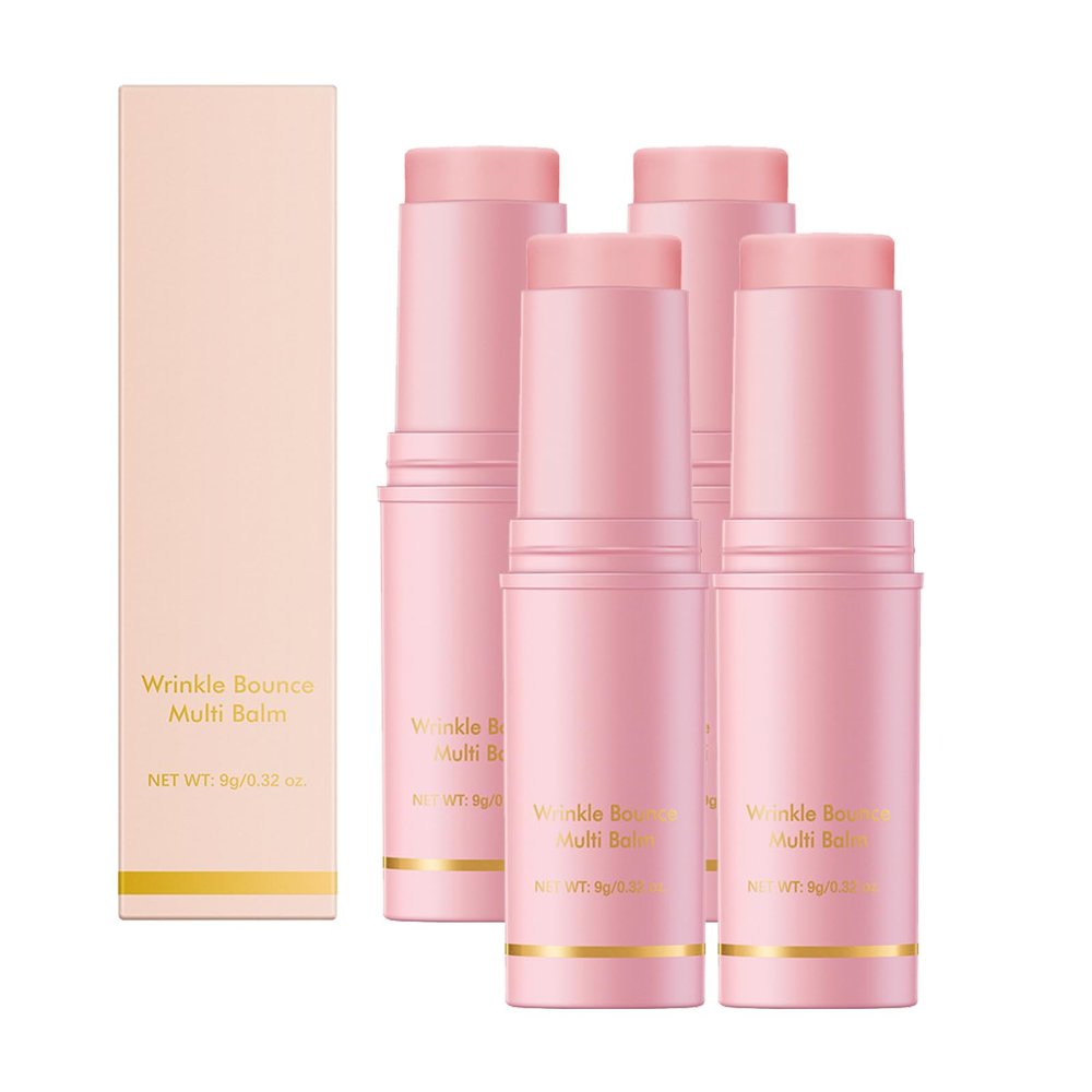 QPJUVC Collagen Balm Stick, All-in-One Moisturizer for Face, Lips, Eyes and Neck