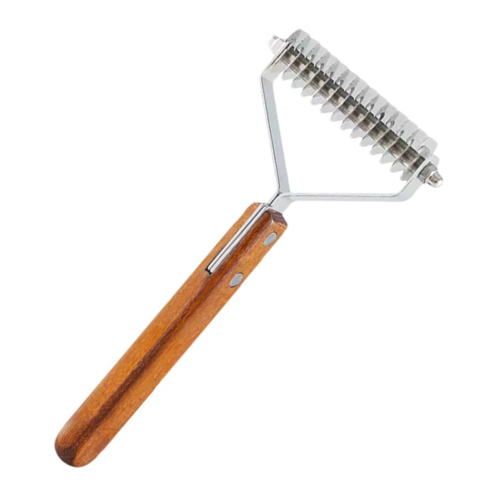 Double-Sided Dog Undercoat Rake for Shedding