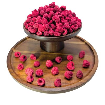 Freeze-Dried Natural Raspberries, Whole Fruit, No Added Sugar, Crisp & Fruity, 50 g / 100 g / 250 g / 500 g