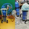 Portable Oxygen Cylinder Cart with Safety Belt and Wheels view 2