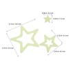 Non-Slip Star Stickers for Bathtub, 24 Pieces, PEVA, Green view 2