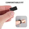 BUGUUYO 15-Pack Black 21 mm Silicone Watch Band Keepers view 3