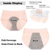 2-Pack Women's Incontinence Briefs for Day and Night Protection, Period Underwear for Light to Moderate Incontinence (Pink, L) view 4
