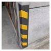 Reflective Wall Bumper Guard with Yellow Stripes, L-Shaped Rubber Corner Protector view 1