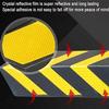 Reflective Wall Bumper Guard with Yellow Stripes, L-Shaped Rubber Corner Protector view 4