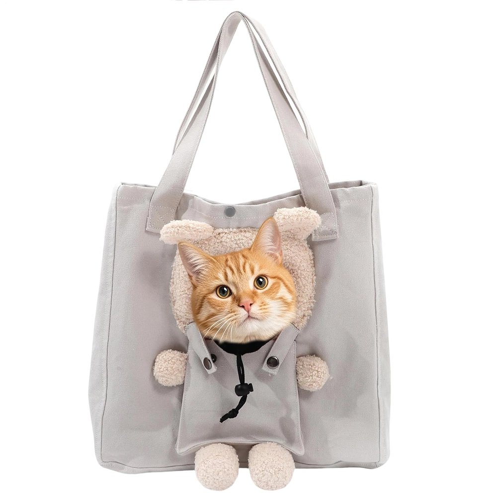 Dog Carrier Handbag, Breathable Soft Canvas Bag