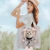 Dog Carrier Handbag, Breathable Soft Canvas Bag view 2
