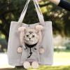 Dog Carrier Handbag, Breathable Soft Canvas Bag view 3