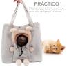 Dog Carrier Handbag, Breathable Soft Canvas Bag view 4