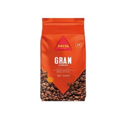 Delta Gran Expresso 80/20 Whole Bean Coffee, 1 kg, Intense Espresso Blend