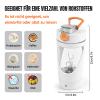 Electric Protein Shaker with Powder Compartment, 650 mL, Leakproof view 4