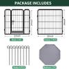 PETIME Metal Dog Playpen, Indoor/Outdoor, 55.9 cm W x 61 cm H, 8 Panels view 2