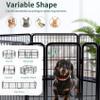 PETIME Metal Dog Playpen, Indoor/Outdoor, 55.9 cm W x 61 cm H, 8 Panels view 3