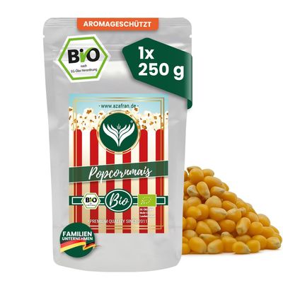 Azafran Organic Butterfly Popcorn Kernels, 250 g