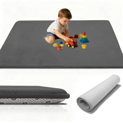 Stqyeiw 3 cm Thick Baby Crawling Mat, 140 x 250 cm, Dark Gray