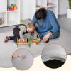 Stqyeiw 3 cm Thick Baby Crawling Play Mat, 80 x 120 cm, Silver Gray view 2