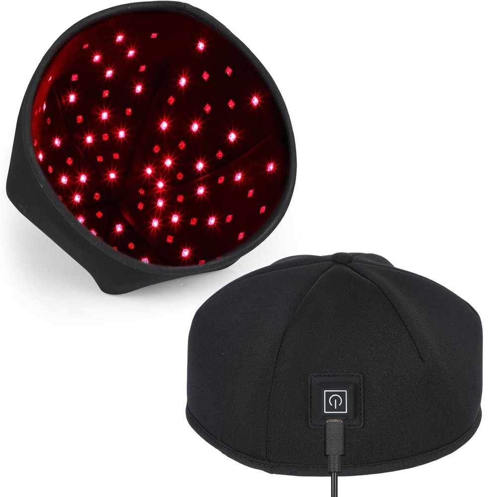 Red Light Hair Growth Cap, 120 LEDs, 660/850 nm Dual Spectrum