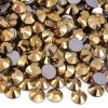 GIUPLOKID Hotfix Flatback Rhinestones, Non-Hotfix Glass Rhinestones, Multicolor, SS40, 144 Pieces, for Nail Art and Crafts (Mine Gold, SS40-144 pcs) view 1