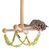 Interactive Wooden Hamster Swing Toy for Small Animals view 1