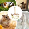 Interactive Wooden Hamster Swing Toy for Small Animals view 4