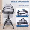 Crib Mosquito Net with Zipper, Foldable Breathable Mesh Enclosure view 4