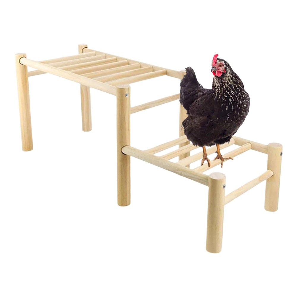 Chicken Perch for the Coop | Sturdy, Safe Wooden Play Structure