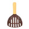 AlpenLife Basics Cat Litter Scoop with Curved Ergonomic Design, Wide Opening, Coffee + Orange view 1