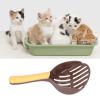 AlpenLife Basics Cat Litter Scoop with Curved Ergonomic Design, Wide Opening, Coffee + Orange view 2