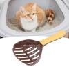 AlpenLife Basics Cat Litter Scoop with Curved Ergonomic Design, Wide Opening, Coffee + Orange view 3