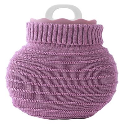 GJHGNFRDK Silicone Hot Water Bottle, Purple, 15 x 10 x 5.8 cm
