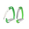 CYMMIYT Safety Stirrups for Horse Riding, Quick-Release Design (Green) view 1