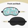 Cute Llama Print Adjustable Sleep Mask view 2