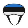 Estonia Flag Print Adjustable Sleep Mask view 1
