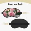Pink Rose Print Adjustable Sleeping Eye Mask view 2