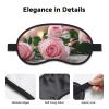 Pink Rose Print Adjustable Sleeping Eye Mask view 3
