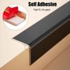 Aluminum Floor Transition Strip, Non-Slip L-Shaped Stair Edge Protector, Silver, 130 x 2.8 x 1.2 cm view 4