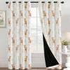 Generic Deer Kids' Curtains, Blackout Thermal Curtains with Cartoon Animal Print, 2-Piece Set, H 300 x W 140 cm, Silver Grommets, RD146 view 3