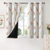 Generic Deer Kids' Curtains, Blackout Thermal Curtains with Cartoon Animal Print, 2-Piece Set, H 300 x W 140 cm, Silver Grommets, RD146 view 4
