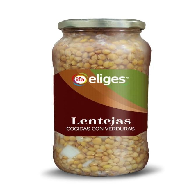 Cooked Lentils with Vegetables, 400 g, 4-Pack
