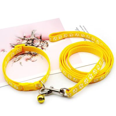 2 Pack Soft Small Dog Collars Adjustable Yellow