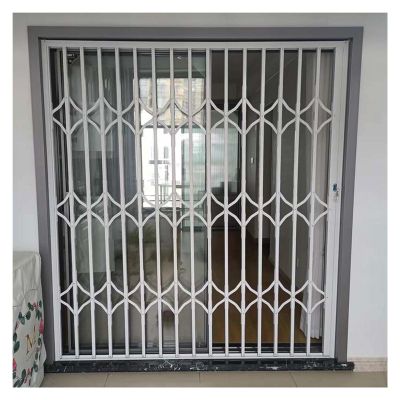 Aluminum Alloy Sliding Window Security Guard, Foldable Push-Pull Design