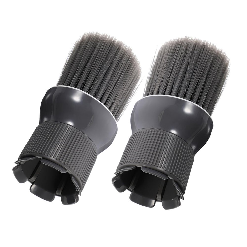 Zerodeko 2-Pack Neck Brushes for Haircuts, Lightweight Gray Hair Dusters