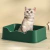 Large Square Semi-Closed Cat Litter Pan view 3