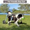 Adjustable 4-Wheel Pet Mobility Cart for Disabled Dogs view 2