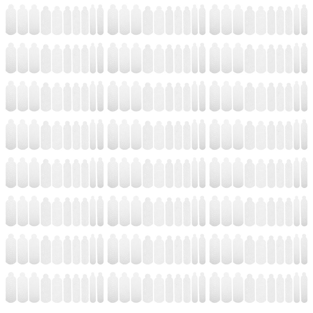 120-Piece White Snowflake Silicone Nail Art Molds for DIY