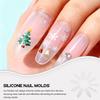 120-Piece White Snowflake Silicone Nail Art Molds for DIY view 3