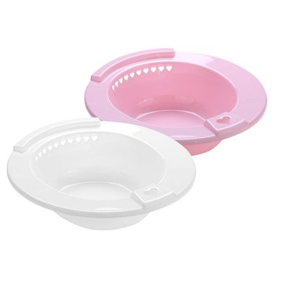 Squat-Free Plastic Sitz Bath Basins, 2-Pack, for Women