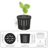 Aquatic Plant Pots Aquarium Holder, 4-Piece Silicone Support Set with Lock and Clamp view 2