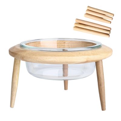 Raised Cat Bowl with Stand, Anti-Vomiting Pet Bowl and Water Dispenser