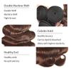 Evaxilc 22/24/26-Inch Brazilian Remy Human Hair Bundles, Body Wave, Highlight Light Brown, 3 Bundles, 300 g view 2